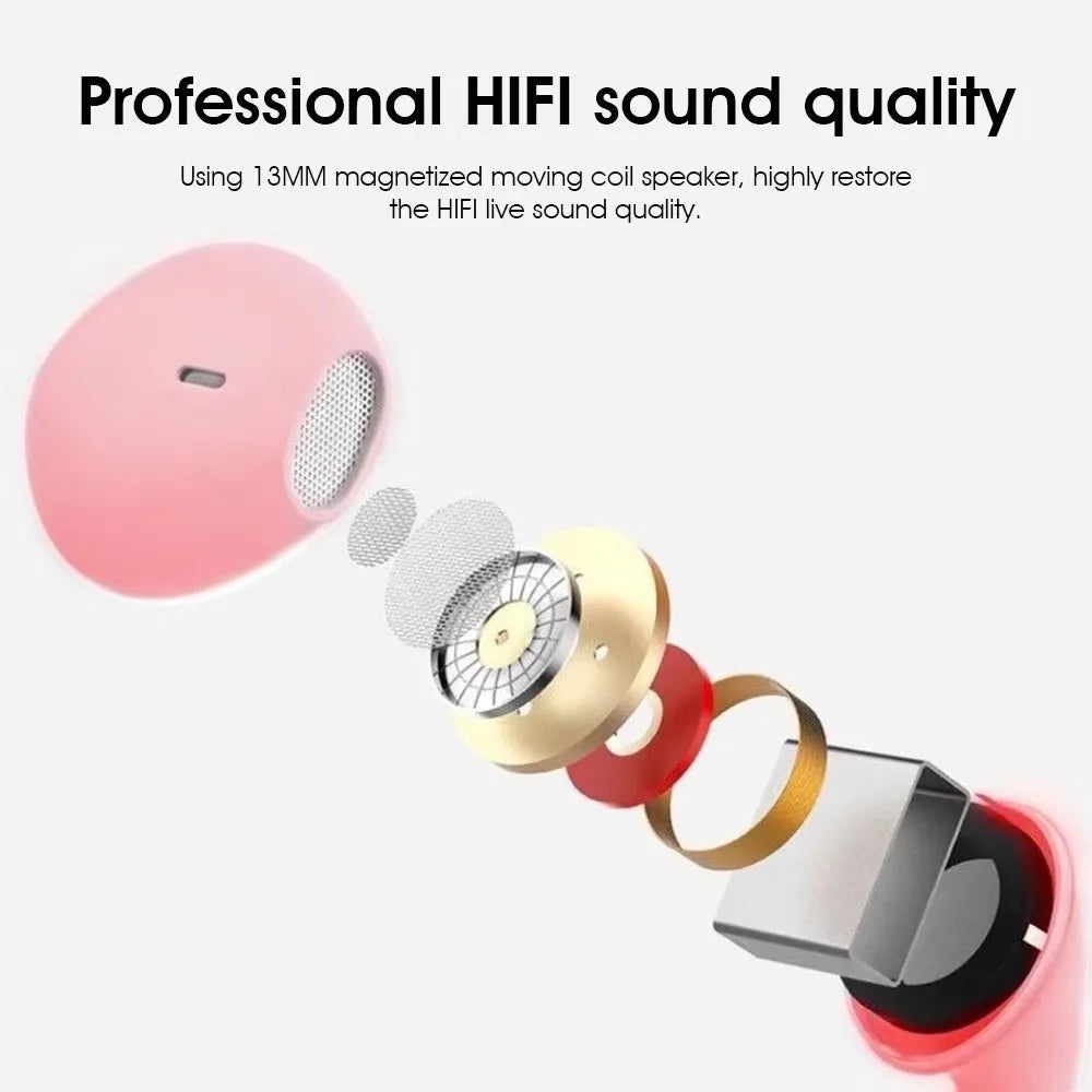 Auriculares Macaron con Micrófono – 3.5mm, Cancelación de Ruido, 6 Colores