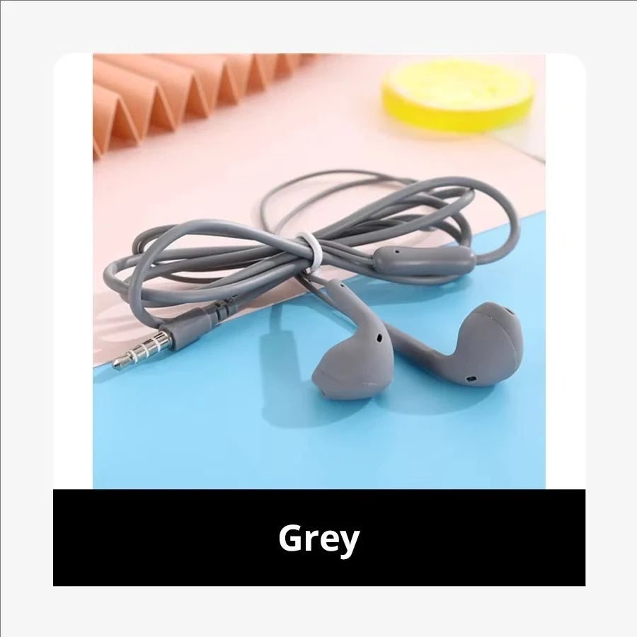 Auriculares Macaron con Micrófono – 3.5mm, Cancelación de Ruido, 6 Colores