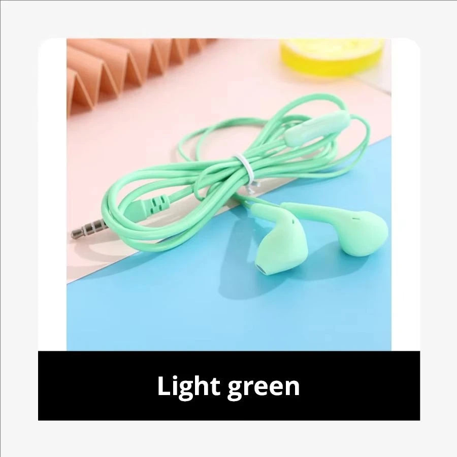 Auriculares Macaron con Micrófono – 3.5mm, Cancelación de Ruido, 6 Colores